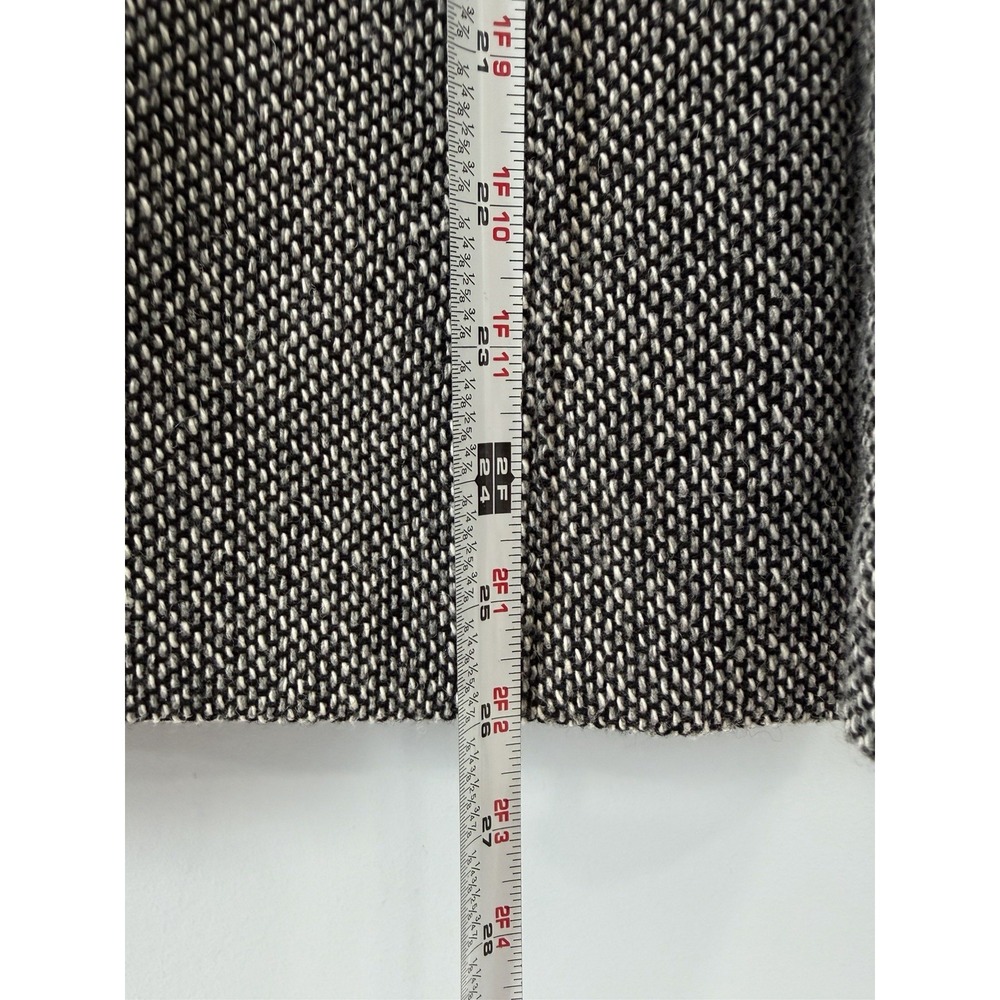 A New Day Women's Medium Tweed Blazer Brown Gray Wool Blend Front Pockets Jacket - Picture 8 of 8